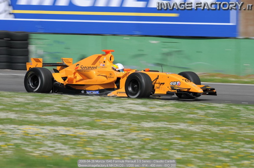 2008-04-26 Monza 1540 Formule Renault 3.5 Series - Claudio Cantelli